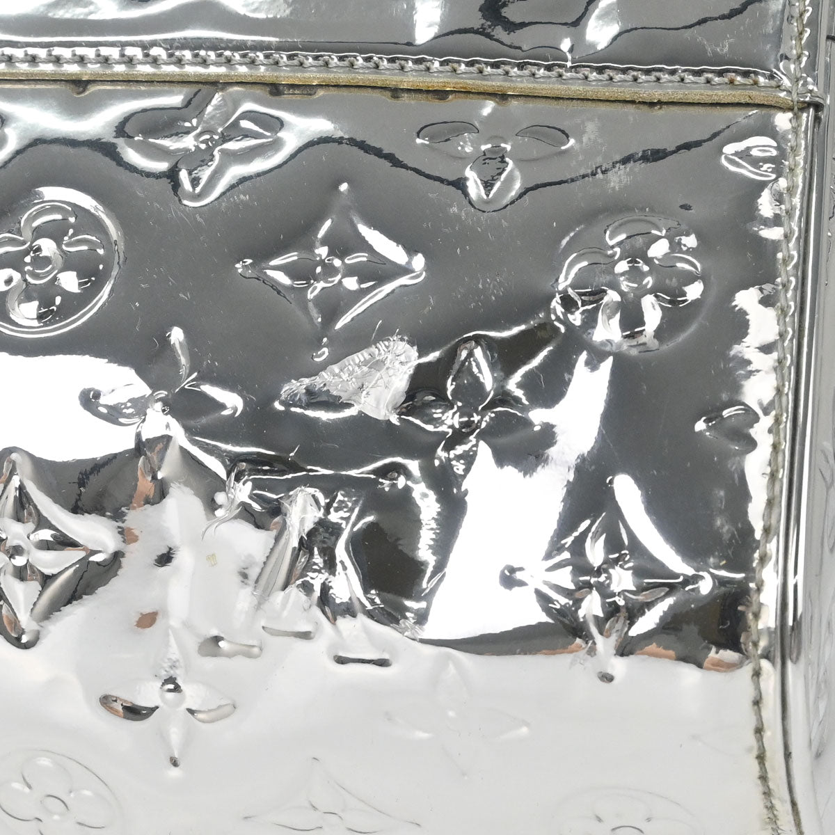 Louis Vuitton Silver Monogram Miroir Speedy 35 Handbag M95786