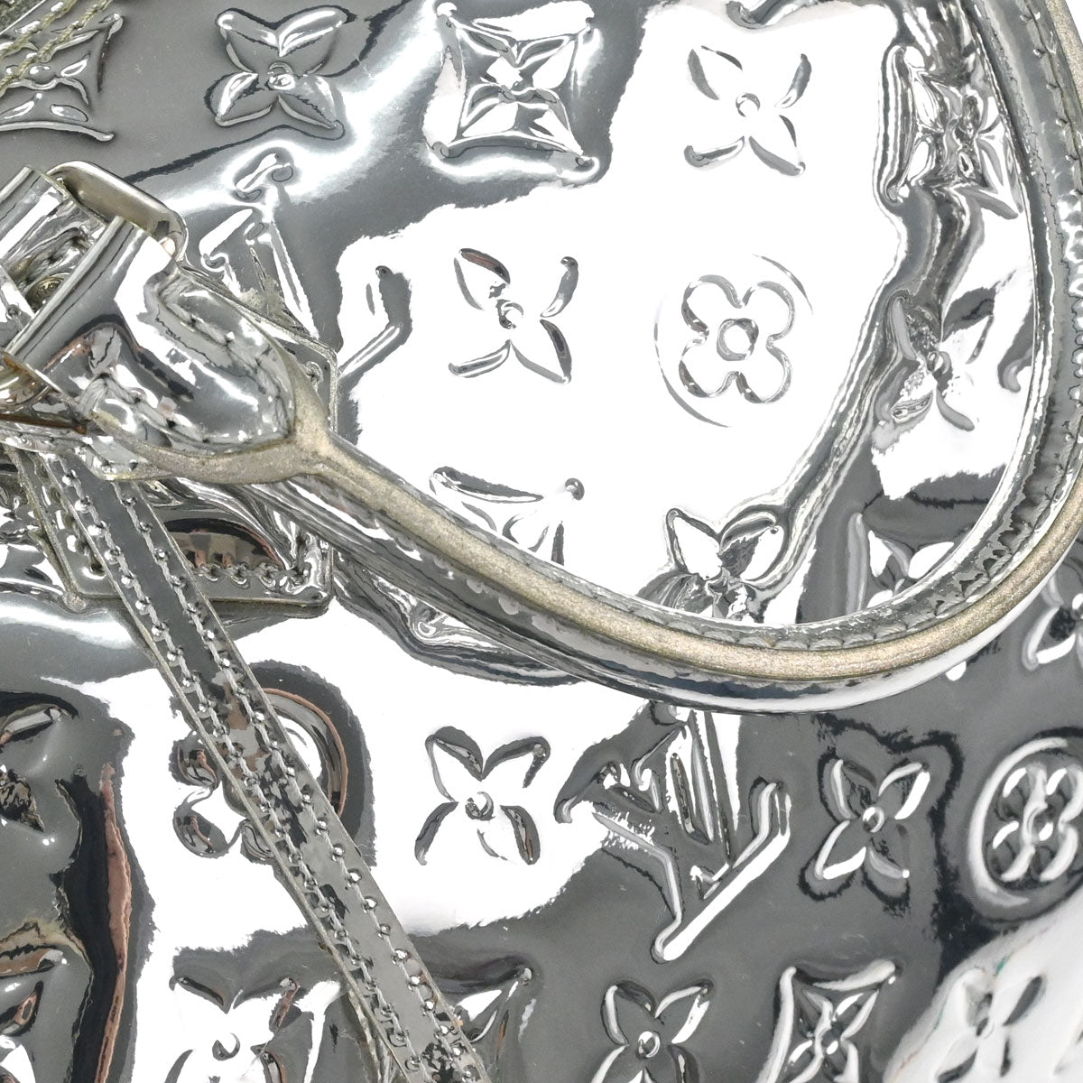 Louis Vuitton Silver Monogram Miroir Speedy 35 Handbag M95786