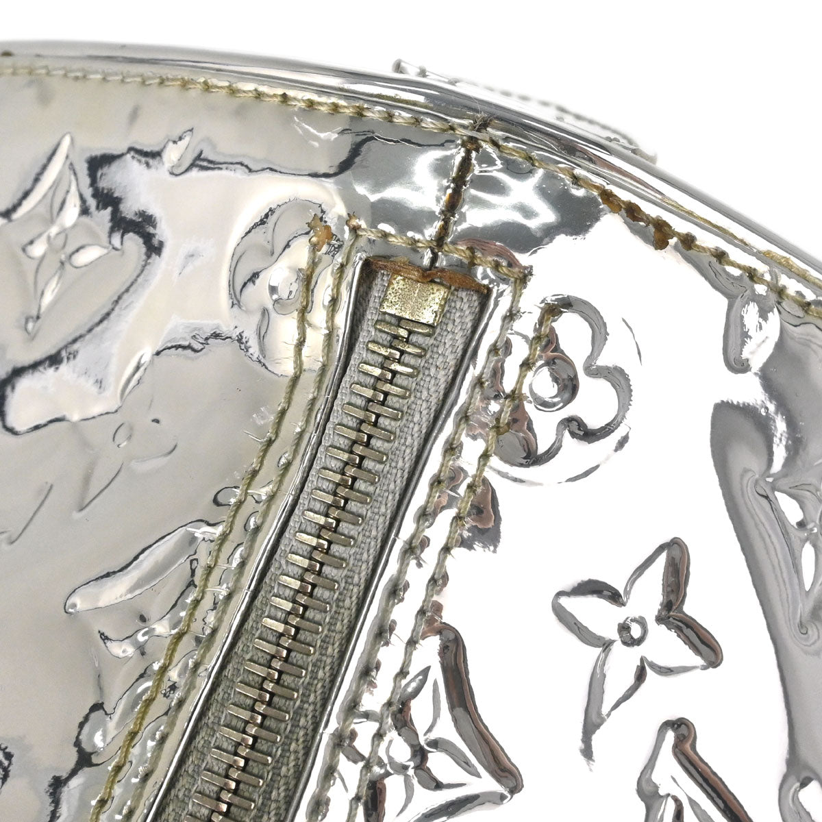 Louis Vuitton Silver Monogram Miroir Speedy 35 Handbag M95786