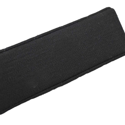 Chanel Black Cotton Straight Flap Shoulder Bag
