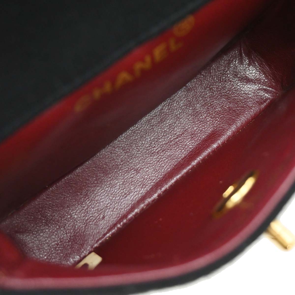 Chanel Black Cotton Straight Flap Shoulder Bag