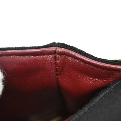 Chanel Black Cotton Straight Flap Shoulder Bag