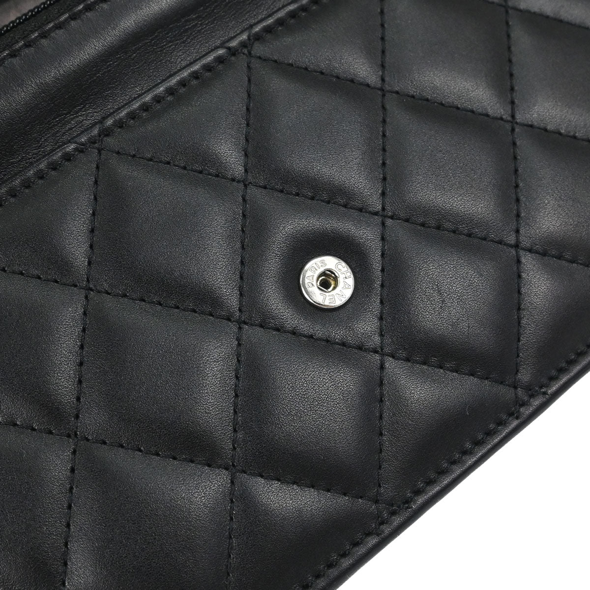 Chanel Black Calfskin Cambon Ligne WOC Wallet on Chain Shoulder Bag