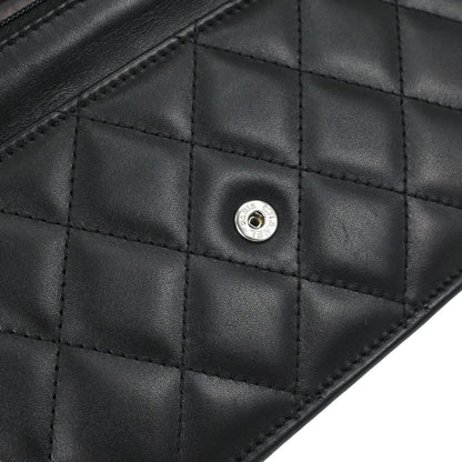 Chanel Black Calfskin Cambon Ligne WOC Wallet on Chain Shoulder Bag