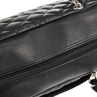 Chanel 2005-2006 Black Calfskin Cambon Ligne Bowling Bag 27
