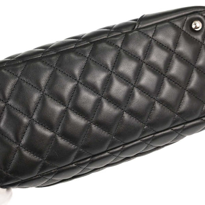 Chanel 2005-2006 Black Calfskin Cambon Ligne Bowling Bag 27