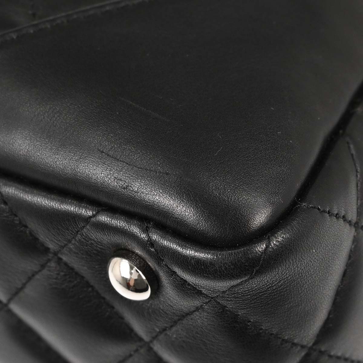 Chanel 2005-2006 Black Calfskin Cambon Ligne Bowling Bag 27