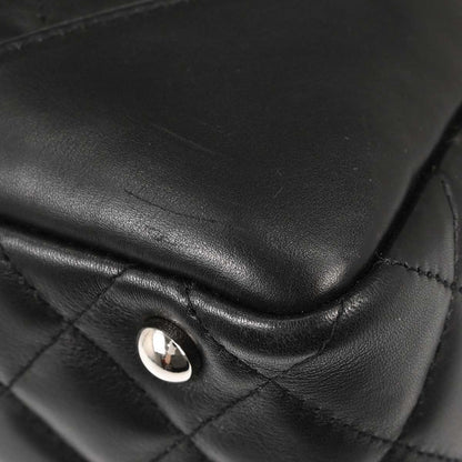 Chanel 2005-2006 Black Calfskin Cambon Ligne Bowling Bag 27