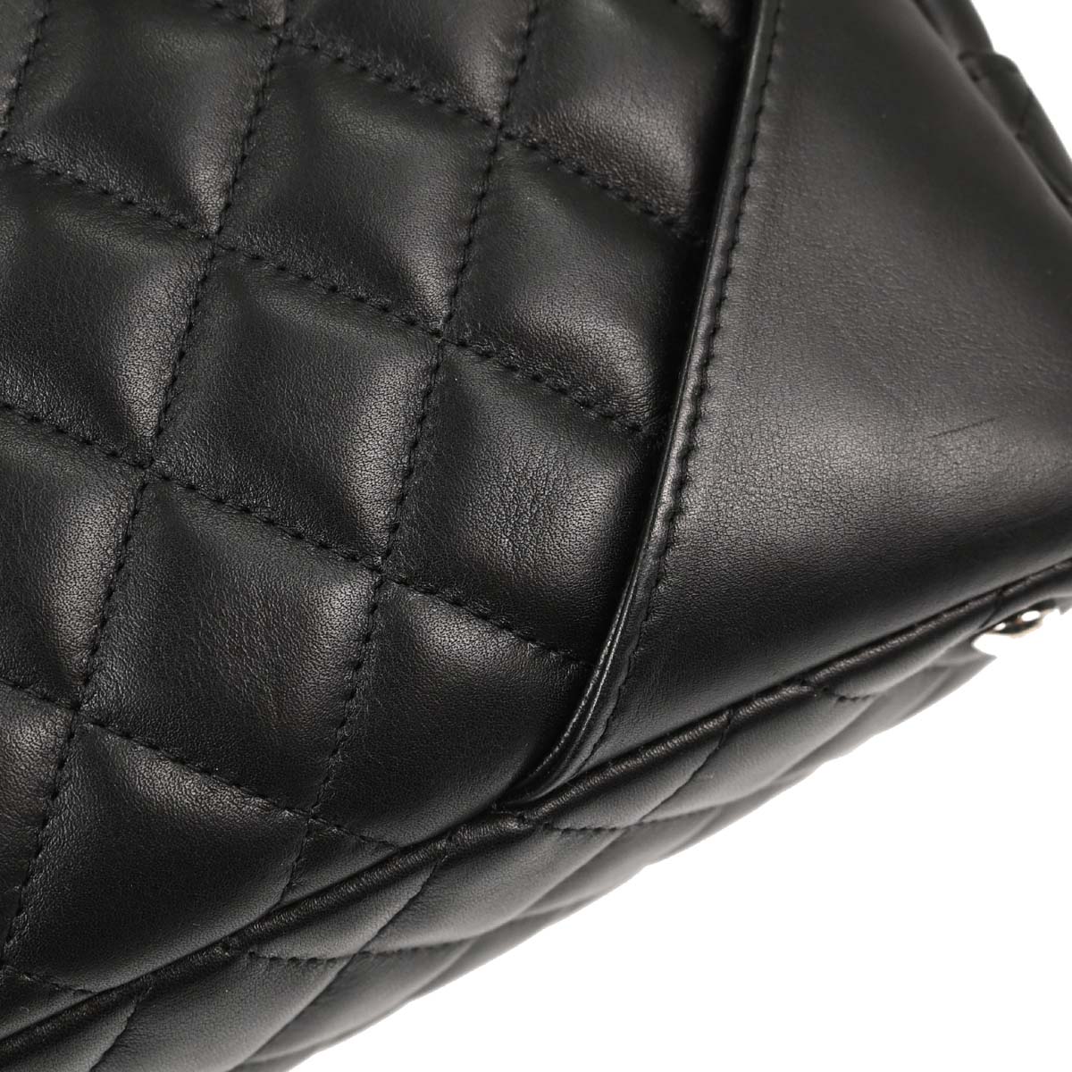Chanel 2005-2006 Black Calfskin Cambon Ligne Bowling Bag 27