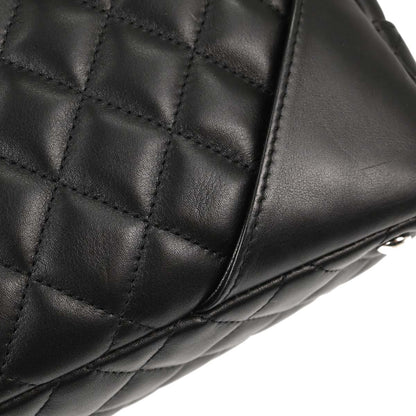 Chanel 2005-2006 Black Calfskin Cambon Ligne Bowling Bag 27