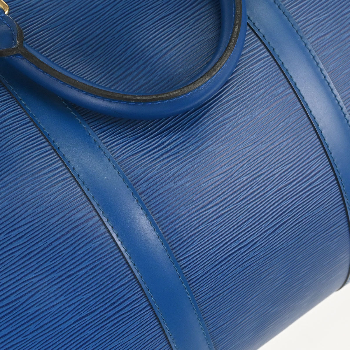 Louis Vuitton Blue Epi Keepall 50 Travel Handbag M42965