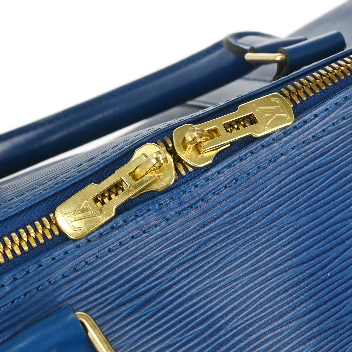Louis Vuitton Blue Epi Keepall 50 Travel Handbag M42965