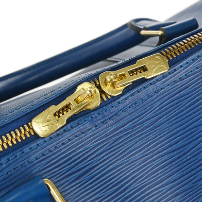 Louis Vuitton Blue Epi Keepall 50 Travel Handbag M42965