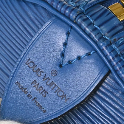 Louis Vuitton Blue Epi Keepall 50 Travel Handbag M42965