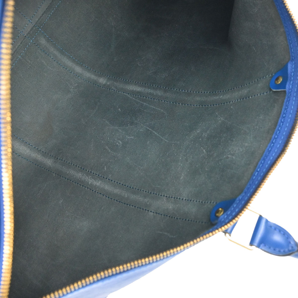 Louis Vuitton Blue Epi Keepall 50 Travel Handbag M42965