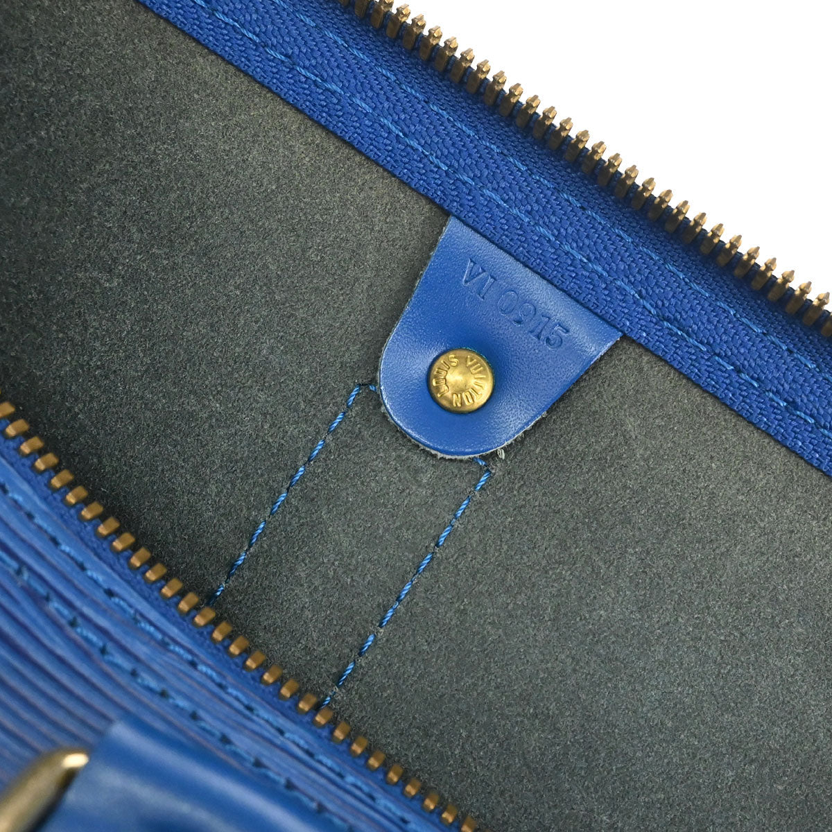 Louis Vuitton Blue Epi Keepall 50 Travel Handbag M42965