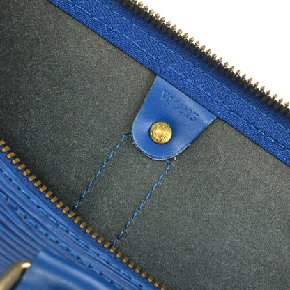 Louis Vuitton Blue Epi Keepall 50 Travel Handbag M42965