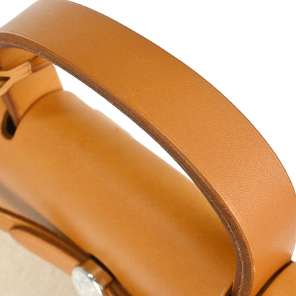 Hermes Natural Toile H Herbag a Dos 2 in 1 Backpack