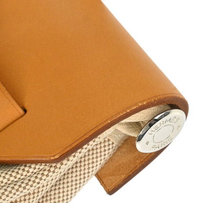 Hermes Natural Toile H Herbag a Dos 2 in 1 Backpack