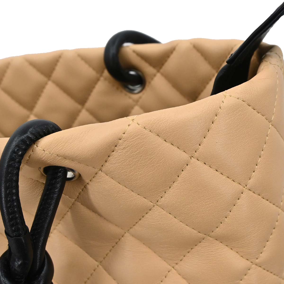 Chanel Beige Calfskin Cambon Ligne Tote Handbag