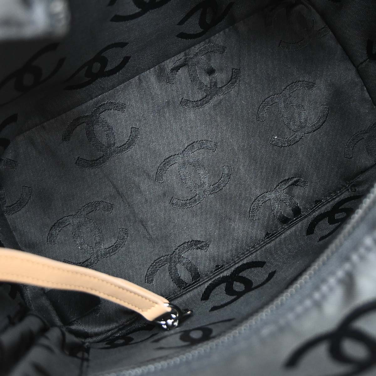 Chanel Beige Calfskin Cambon Ligne Tote Handbag