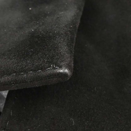 Fendi Black Suede Baguette Handbag