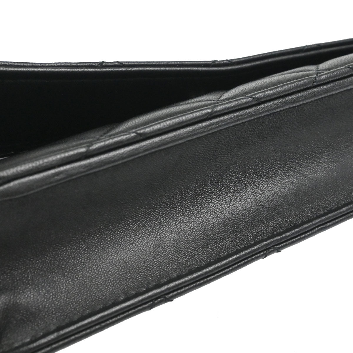 Chanel Black Lambskin Classic WOC Wallet on Chain Bag
