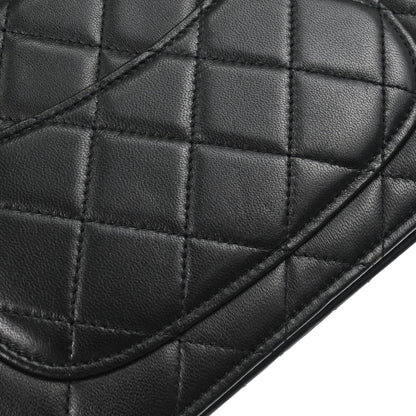 Chanel Black Lambskin Classic WOC Wallet on Chain Bag