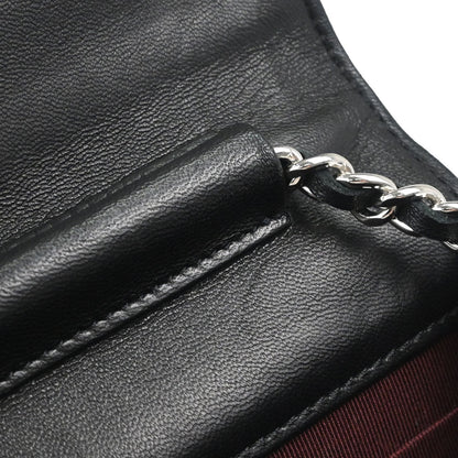 Chanel Black Lambskin Classic WOC Wallet on Chain Bag