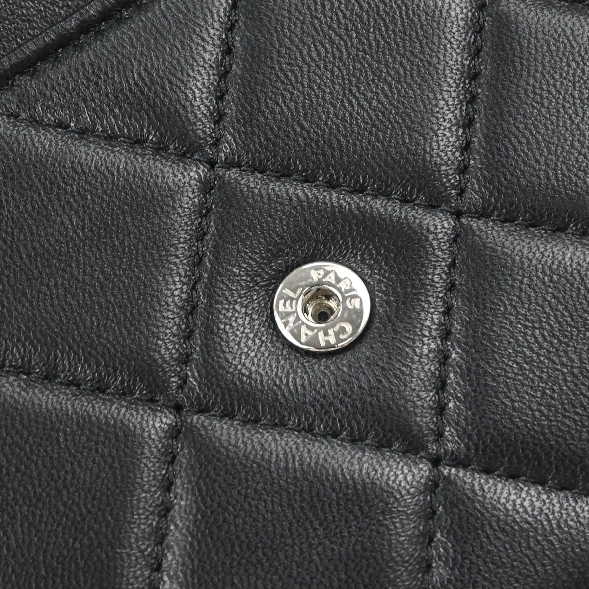 Chanel Black Lambskin Classic WOC Wallet on Chain Bag