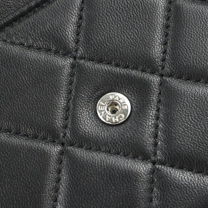 Chanel Black Lambskin Classic WOC Wallet on Chain Bag
