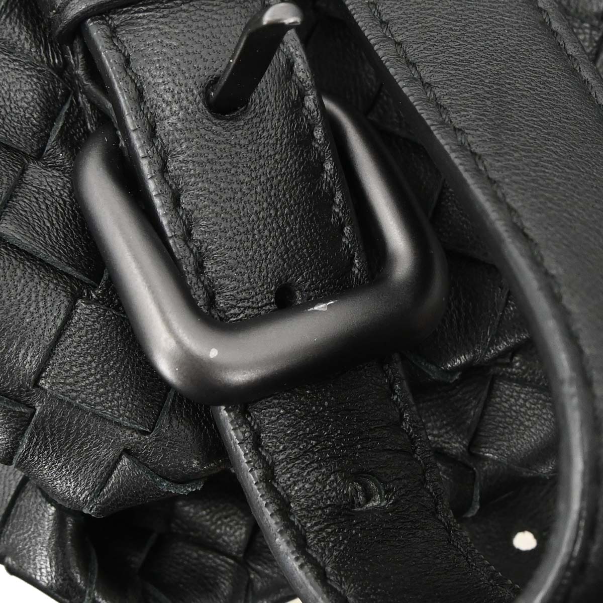 Bottega Veneta Black Lambskin Intrecciato Cesta Tote