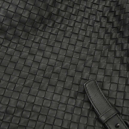Bottega Veneta Black Lambskin Intrecciato Cesta Tote