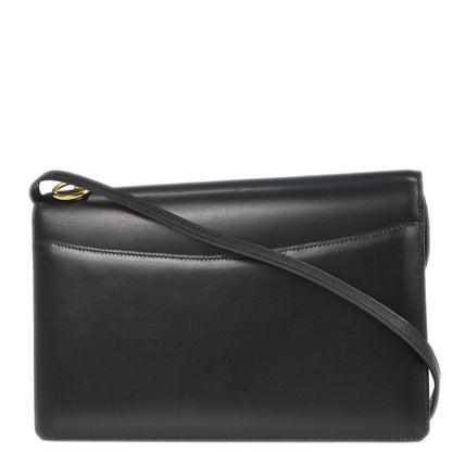 Hermes Black Box Calf Medor Shoulder Bag