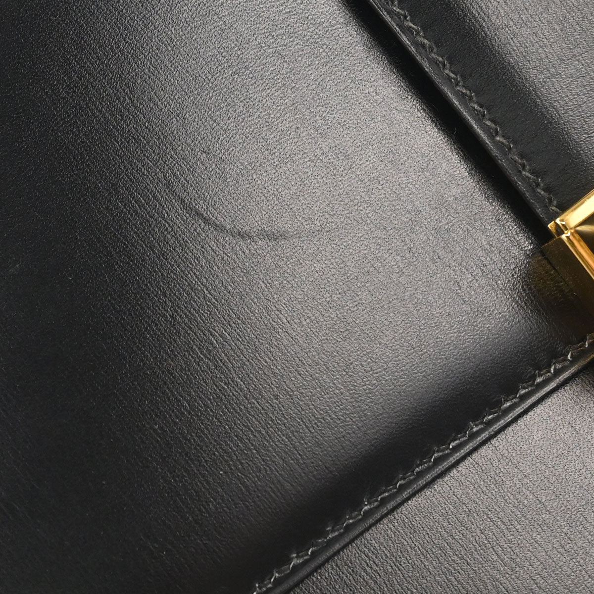 Hermes Black Box Calf Medor Shoulder Bag