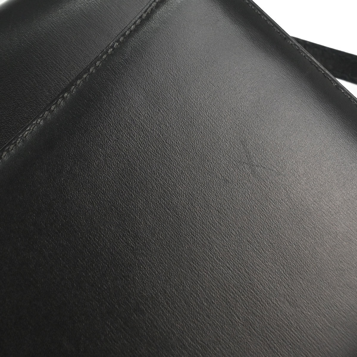 Hermes Black Box Calf Medor Shoulder Bag