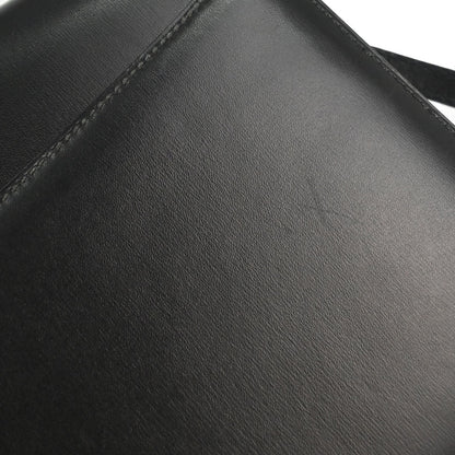 Hermes Black Box Calf Medor Shoulder Bag