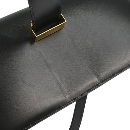 Hermes Black Box Calf Medor Shoulder Bag