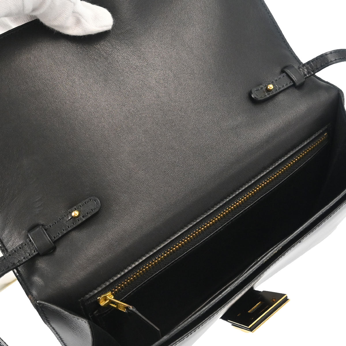 Hermes Black Box Calf Medor Shoulder Bag