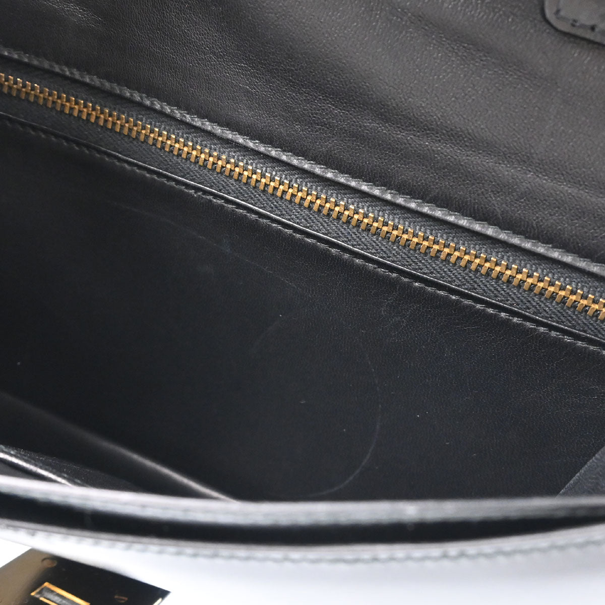 Hermes Black Box Calf Medor Shoulder Bag