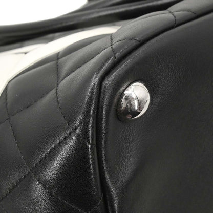 Chanel Black Calfskin Cambon Ligne Tote Handbag