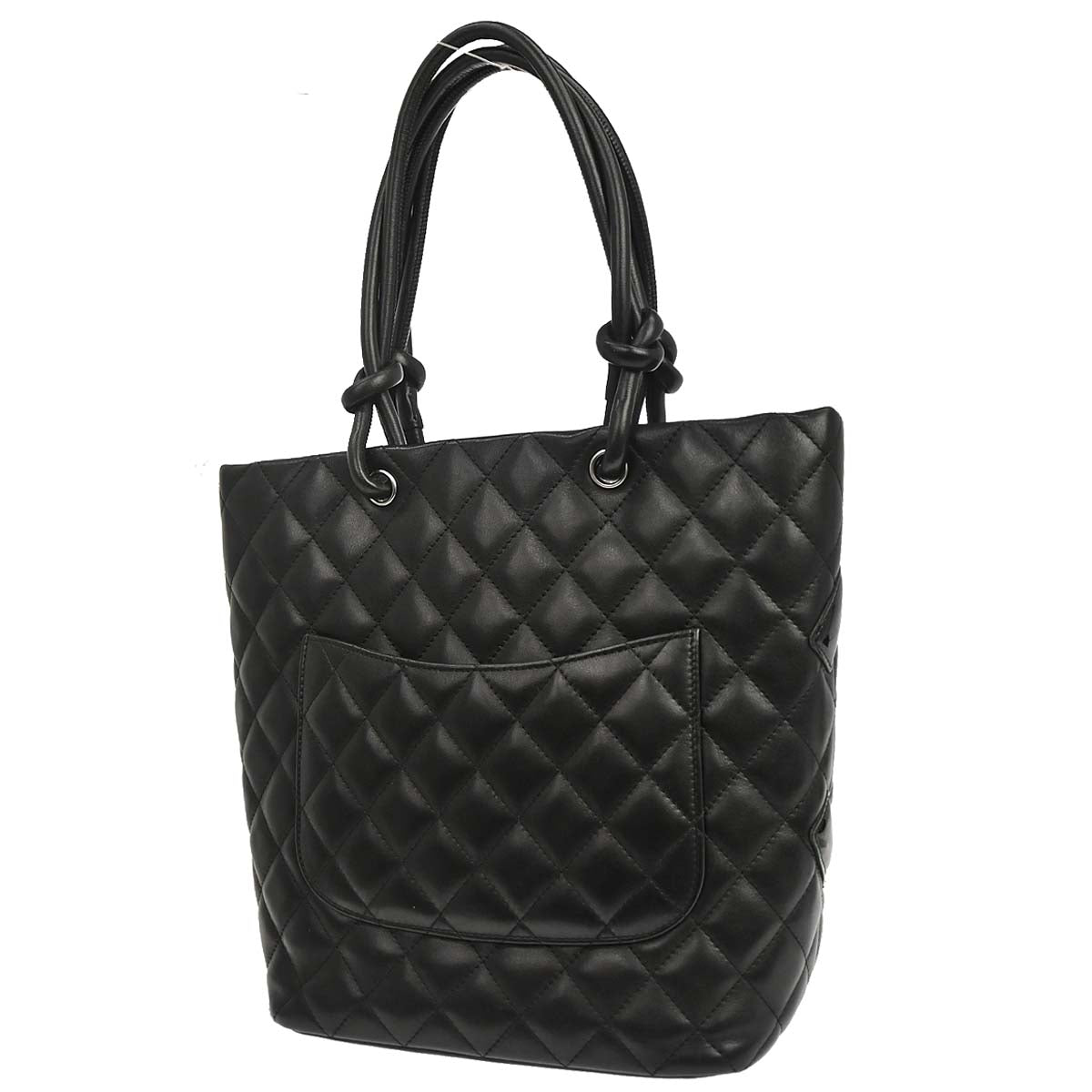 Chanel Black Calfskin Cambon Ligne Tote Handbag