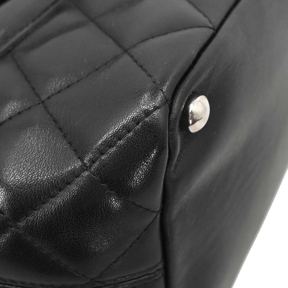 Chanel Black Calfskin Cambon Ligne Tote Handbag