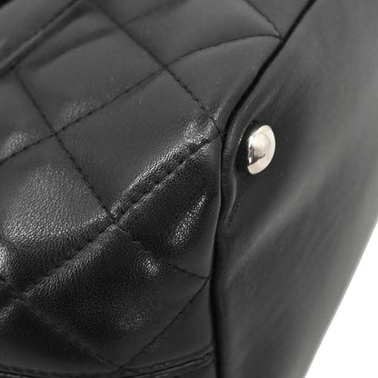 Chanel Black Calfskin Cambon Ligne Tote Handbag