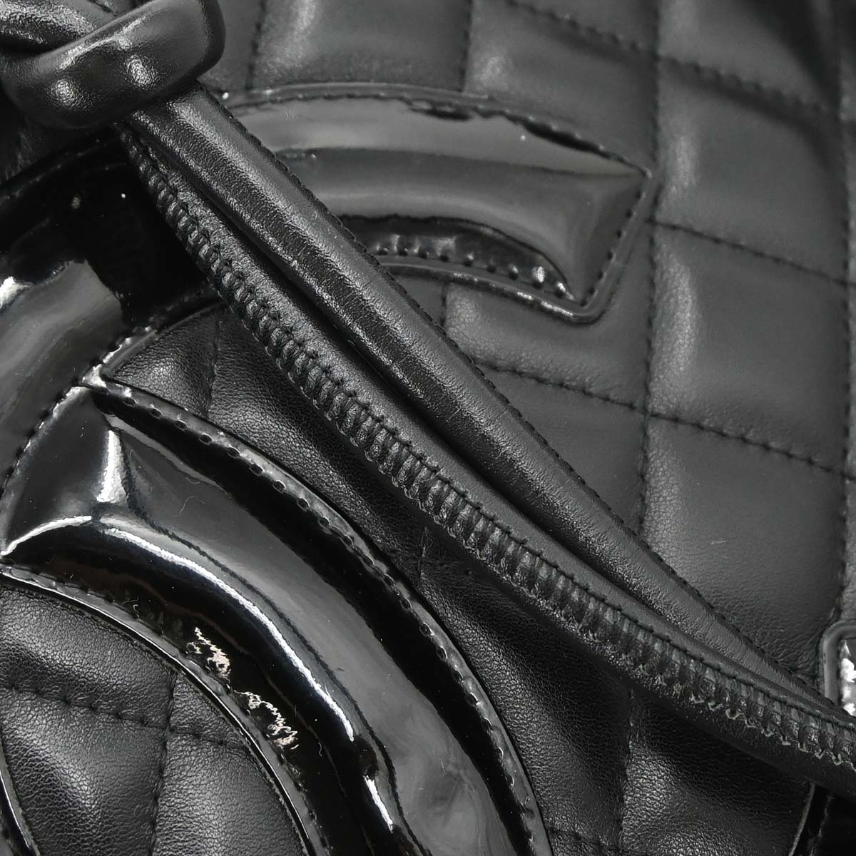 Chanel Black Calfskin Cambon Ligne Tote Handbag