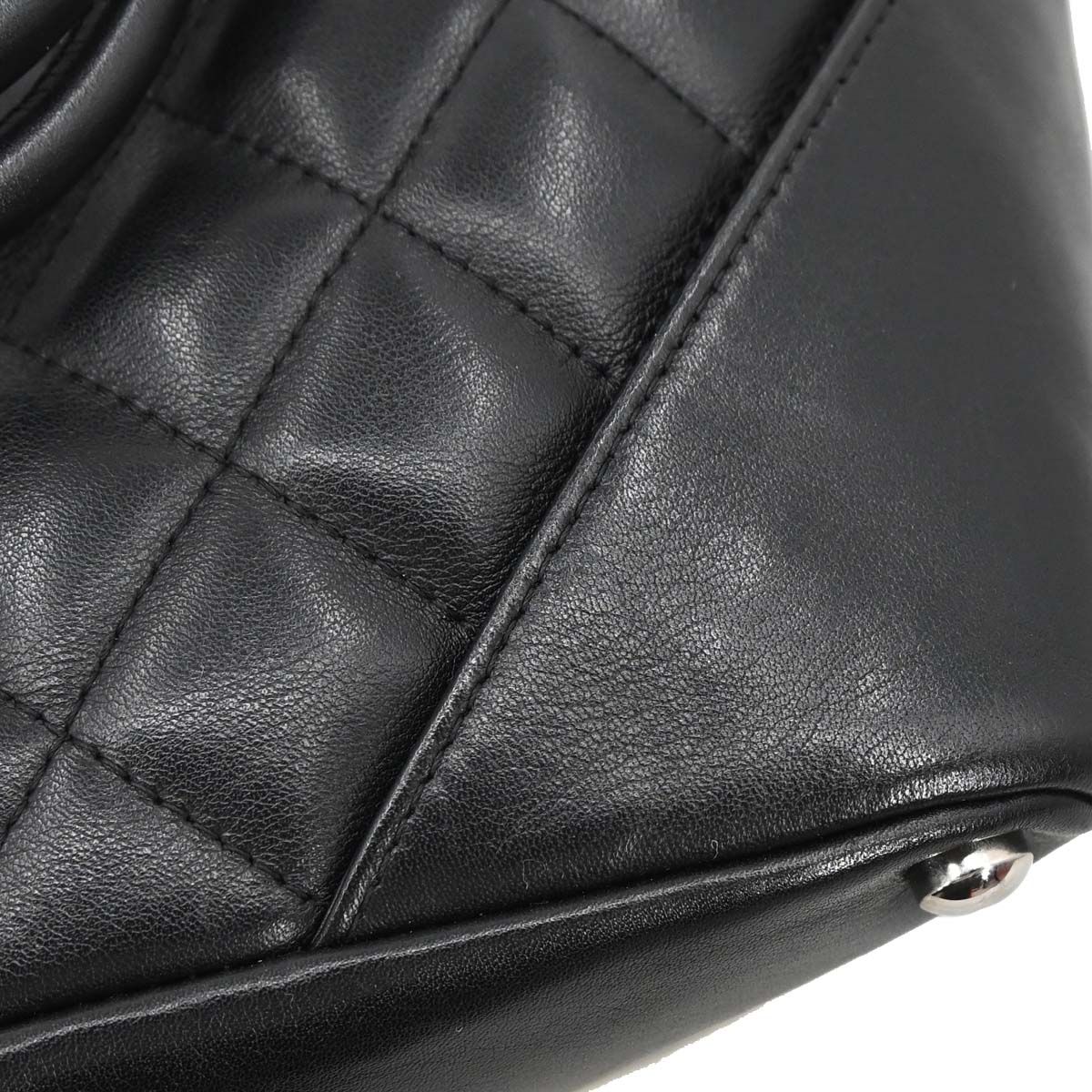 Chanel Black Calfskin Cambon Ligne Tote Handbag