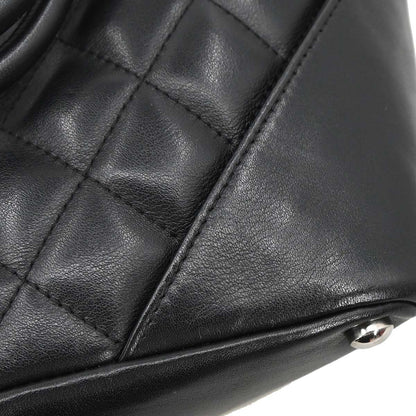 Chanel Black Calfskin Cambon Ligne Tote Handbag