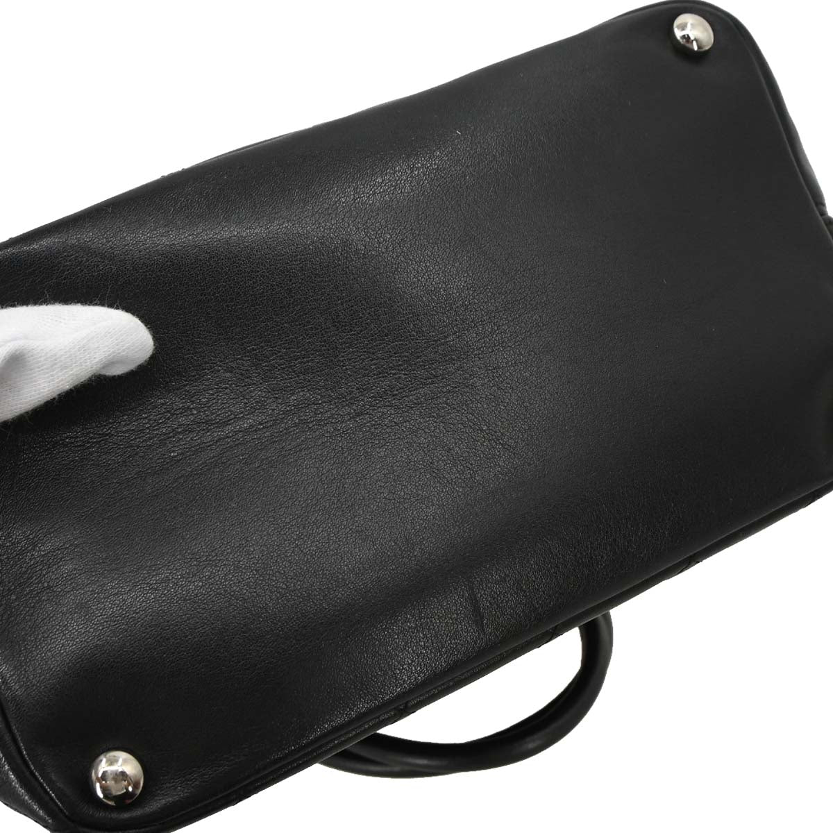 Chanel Black Calfskin Cambon Ligne Tote Handbag