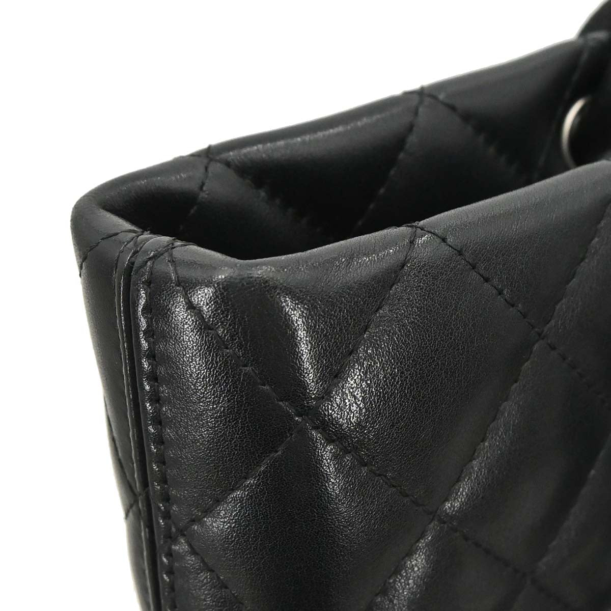 Chanel Black Calfskin Cambon Ligne Tote Handbag
