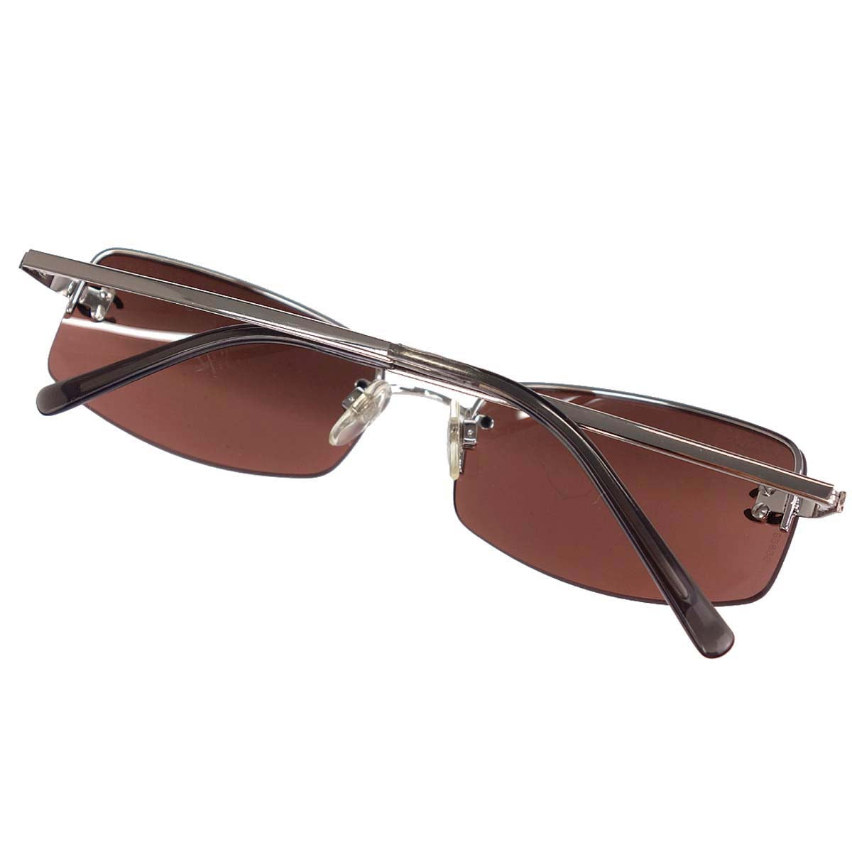 Chanel Sunglasses Eyewear Brown Rhinestone 56□16 Small Good